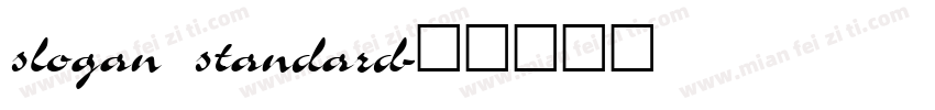slogan standard字体转换